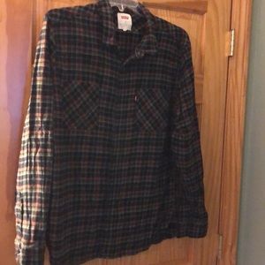 Men’s Levi’s Plaid Flannel Shirt. Size XL. EUC